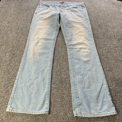 Tommy Hilfiger Women’s Bootcut Jeans Blue Denim Light Wash Size 11 (34 x