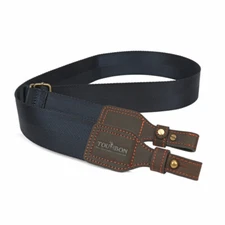 Tourbon Rifle/Shotgun Sling Webbing Strap Leather Buckle Adjustable Carry-Blue