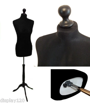 Size 14-16 Female Dressmakers Mannequin Tailors Dummy Bust Sewing Display Stand