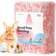 Hamster Bedding 70L, 99 Dust-Free Guinea Pig Bedding Odor Control Paper Bedd...