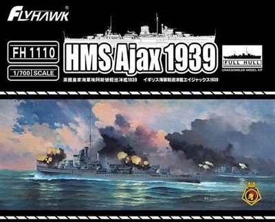 Flyhawk 1110 British Light Cruiser Ajax 1939 1/700 Scale Plastic Model Kit