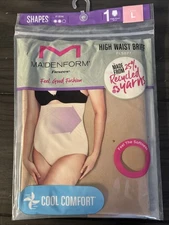 Maidenform Flexees Shapes Firm High Waist Thigh Slimmer Cool Comfort Large