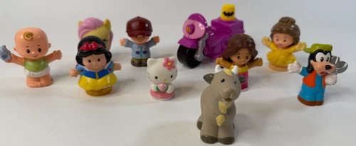 Vintage Fisher-Price Little People Lot Of 9 & Batgirl Motorcycle