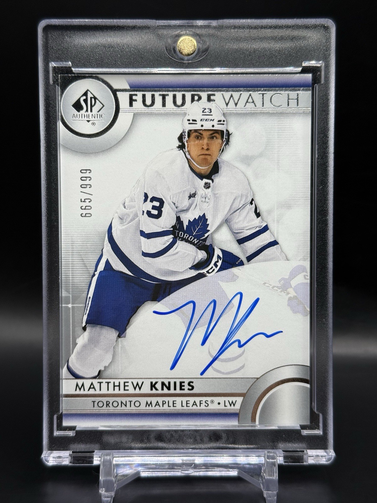 2023-24 SP Authentic Matthew Knies Future Watch Auto /999 FWA RC #107