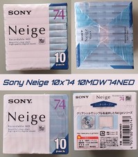 Sony Neige 10x74min 10MDW74NED New Unsealed Minidisc Japan