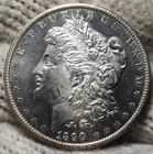 1890 Morgan Silver Dollar Brilliant Uncirculated Cameo With Mirrors