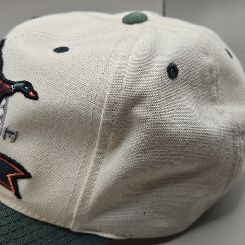 De Colección Remington Gorra Pato Caza Verde Y Beige Correa Trasera Buen Estado - Imagen 4 de 8