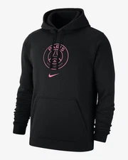 $80 NEW Nike Paris Saint-Germain PSG Club Fleece Soccer Hoodie Black M31777 XL