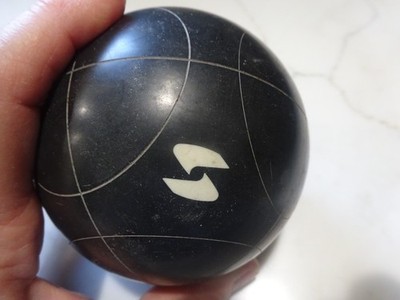 Sportcraft Black Circle Triangle Pattern Bocce Ball Replacement 4''