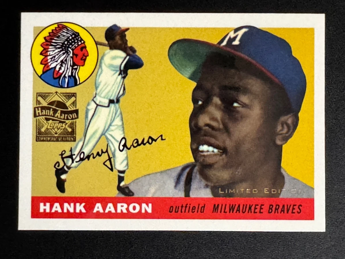 Hank Aaron 1955 Season Baseball Sports Trading Cards & Accessories