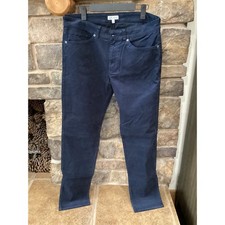 Peter Millar Crown Mens Navy Blue Corduroy Fi...