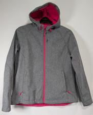 Kirkland Signature Softshelljacke Damen XL grau warm Winter Fleece gefüttert