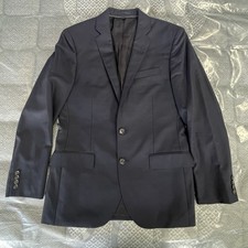 J.Crew Suit Jacket Blazer Coat Mens 38R Blue Ludlow Loro Piana Super 130s Wool