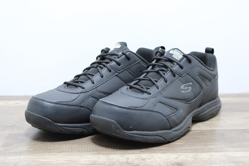 Skechers Men's Relaxed Fit Dighton Slip Resistant Work Sz 13W {FA-1525]
