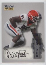 2022 Wild Card MATTE Silver - Blue Foil /25 Devonte Wyatt Rookie Auto RC 0lm. rookie card picture