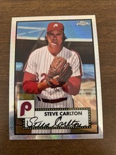 2021 Topps Chrome Platinum Anniversary - Steve Carlton #677 Prizm Refractor