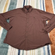 Vtg Ralph Lauren Shirt Mens XXL OCBD Oxford Custom Fit Polo Pony Office Work 972