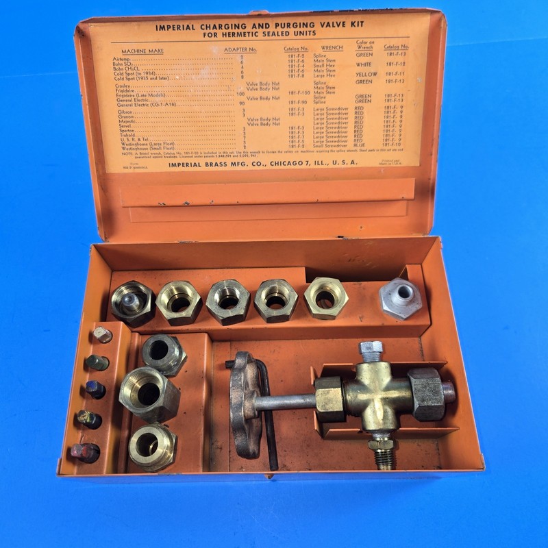 Imperial Brass Co. Service Valve Kit for Hermetic Units No. 182-F