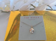 Ted Baker Sininaa Rose Gold Tone Crystal Pendant Necklace TBJ3034-24-02