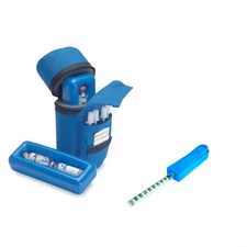 Insulin Protector Case Blue and Medi-Clip Bundle | IPBLUE-MEDICLIP