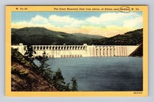 Beckley WV-West Virginia, Great Bluestone Dam, Antique, Vintage Postcard