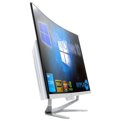 All IN One 27 '' FHD Gebogen i5 6° Gen. RAM 16GB SSD 960GB Gpu RX550 WIN10 PC