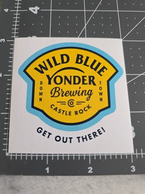 WILD BLUE YONDER Brewing Co Sticker ~NEW! Craft Beer Brew Brewery Logo Decal~