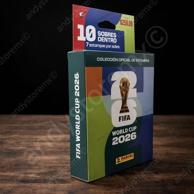 Box FIFA Panini Blister With 10 Packs Mexico World Cup 2026 - 70 stickers
