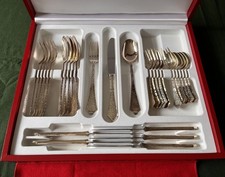 Robbe & Berking 29-teiliges Besteckset Schwedisches Hofmuster 800er Silber