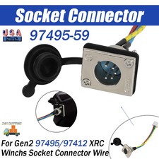 Winch Winches Socket Connector W Rubber Plug For Gen2 97412 97495 Xrc 9500 1200