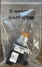 Siemens 52PT6D9AB Push to Test Pilot Light, Amber