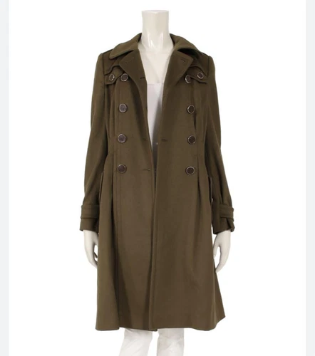 GUCCI Cappotto Lungo Doppio Lana 40 L Donna Moda Autentico dal Giappone