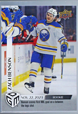 2023-24 UD NHL Game Dated Moments (In-Hand) Rookies /1199 & Veterans /599 SP