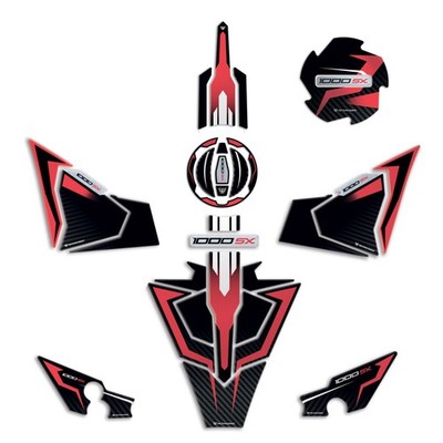 Kit Full Motorcycle Stickers 3D compatible with Kawasaki Ninja 1000 SX 2021-2024