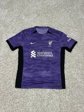 Nike Liverpool FC Away Jersey Purple 2023/24 Standard Chartered Size M