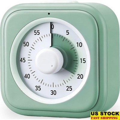 60 Minute Countdown Timer Silent Dial Timer Kitchen Office Classroom Timer New
