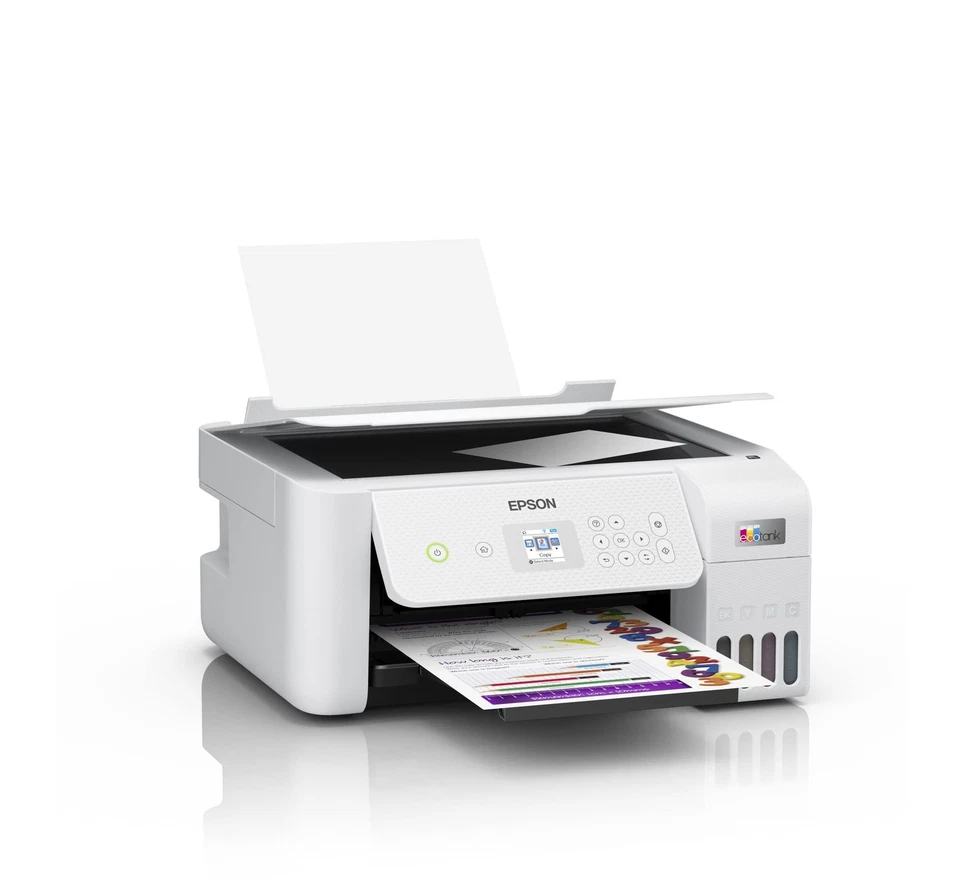 Epson EcoTank ET-2826 stampante standard a getto d'inchiostro a colori - bianco - Immagine 2 di 4