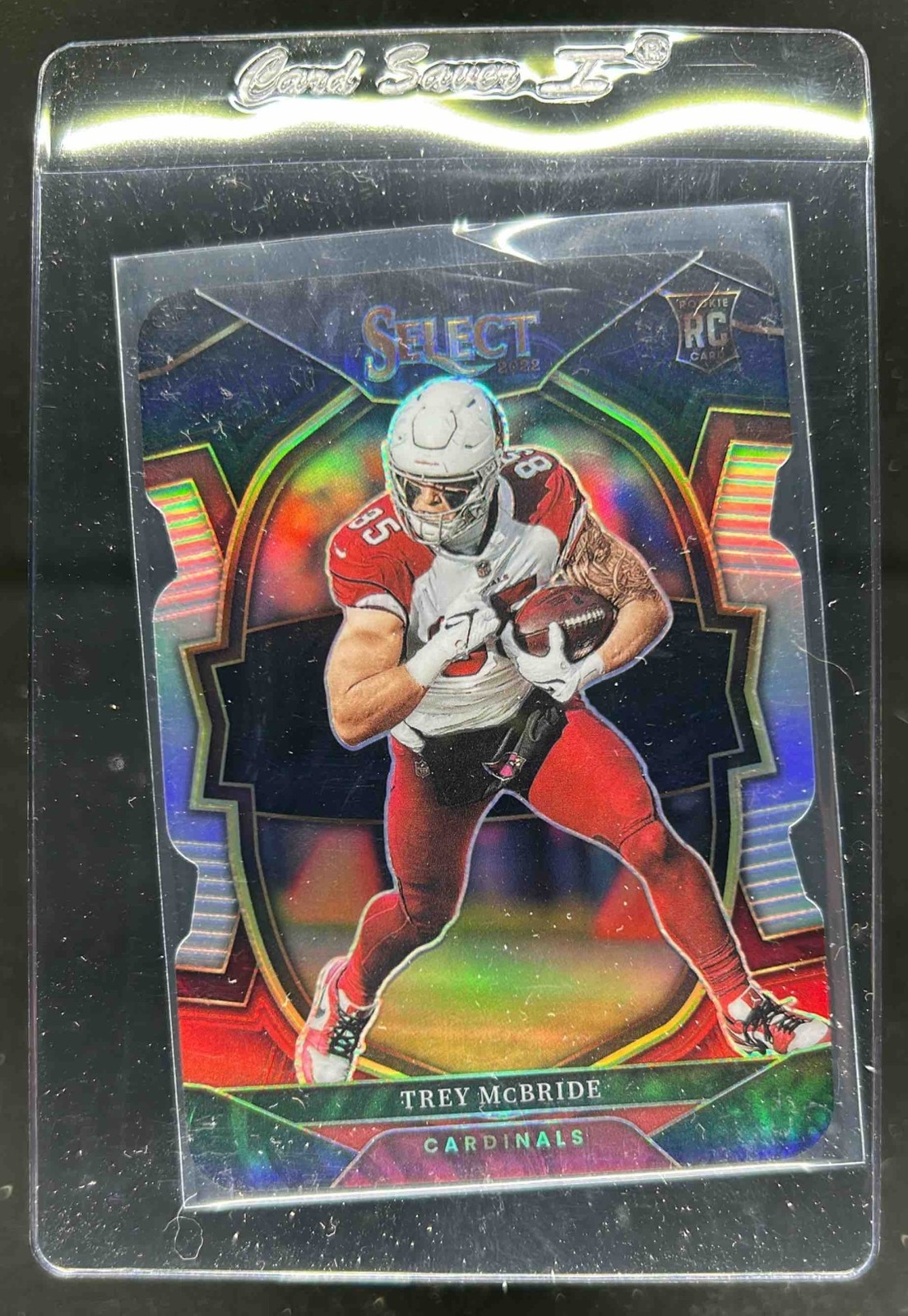2022 Select Trey McBride RC Black and Red Prizm Die Cut Concourse #11 Cardinals