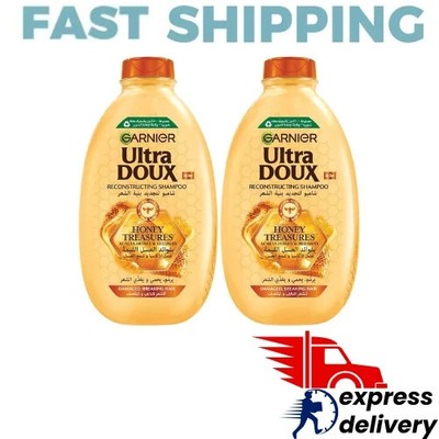 2x Garnier Ultra Doux Nourishing Shampoo Avocado Oil & Shea Butter 400ml