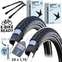"Schwalbe Marathon Plus Tour 28 X1,75\" Fahrrad Ebike Reifen SchläUche SCV19 Set"