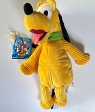 Disney Pluto Plush Stuffed Animal Small 6-14 in Green Collar 2019