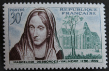 Timbre - FRANCE - Marceline DESBORDES-VALMORE - YT1214 - Neuf ** - 1959