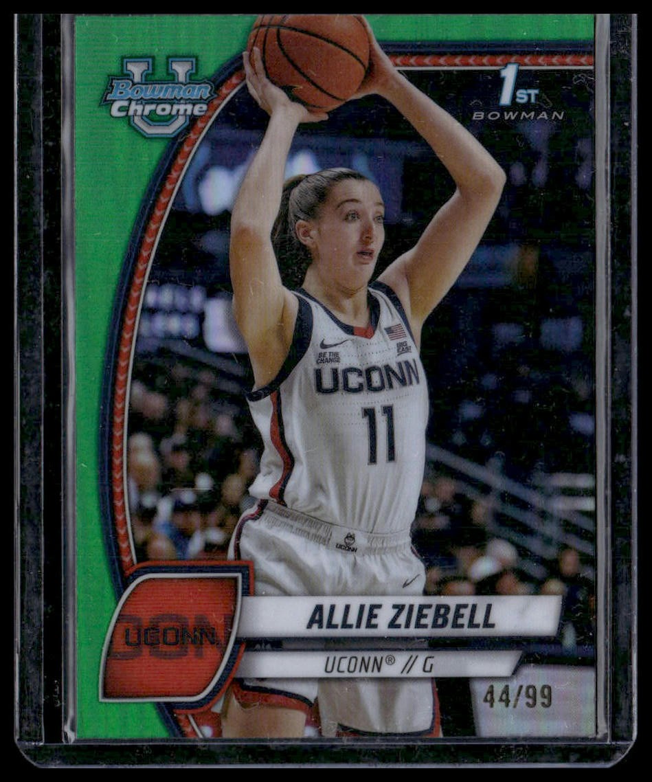 2024-25 Bowman University Chrome #5 Allie Ziebell Green Refractor #/99