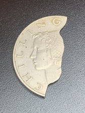 Austria 10 Schilling Coin Circa: 1957-1973 (Cut in Half) Post Mint Jewelry
