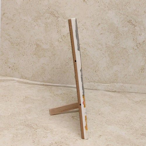 Decorative Cat Tile Ceramic Textured 7 3/4" Music Glazed By Ping Free Standing - Picture 14 of 20