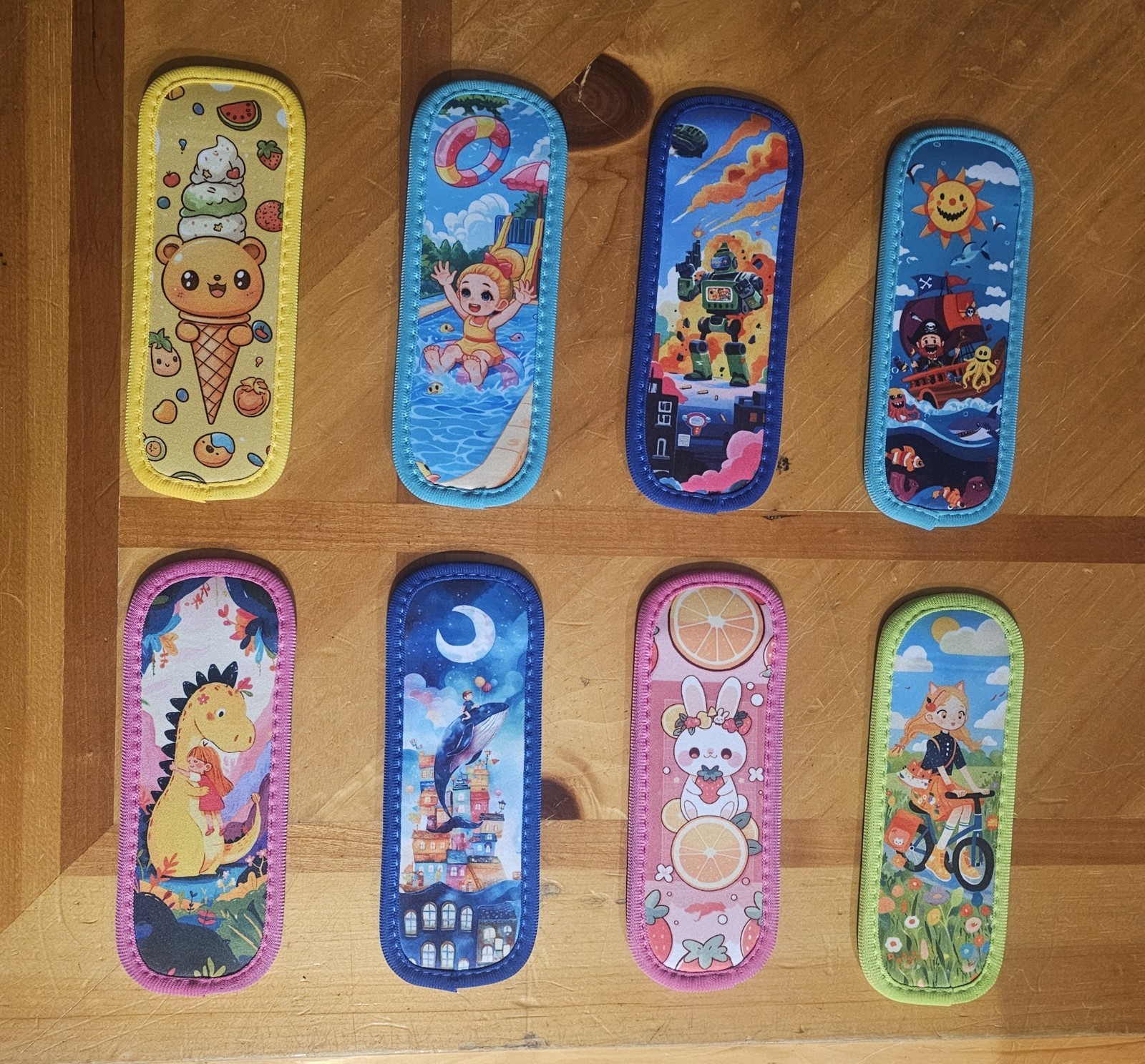 Ice Pop Neoprene Reusable Washable Popsicle Sleeves Holders