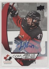 2019 Upper Deck Team Canada Juniors Black 3/5 Jamie Lee Rattray #52 Auto un1