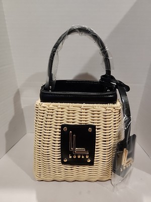 LOULU New Mini Wicker Crossbody NWOT Has Strap
