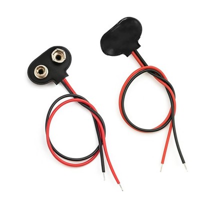 California JOS 9V Battery Clip Connector, T-Type Holder for... 
