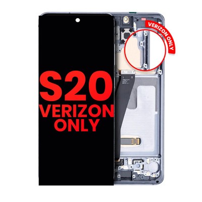 OLED-Display mit Rahmen für Samsung Galaxy S20 5G (Verizon 5G UW Frame Only) (Af